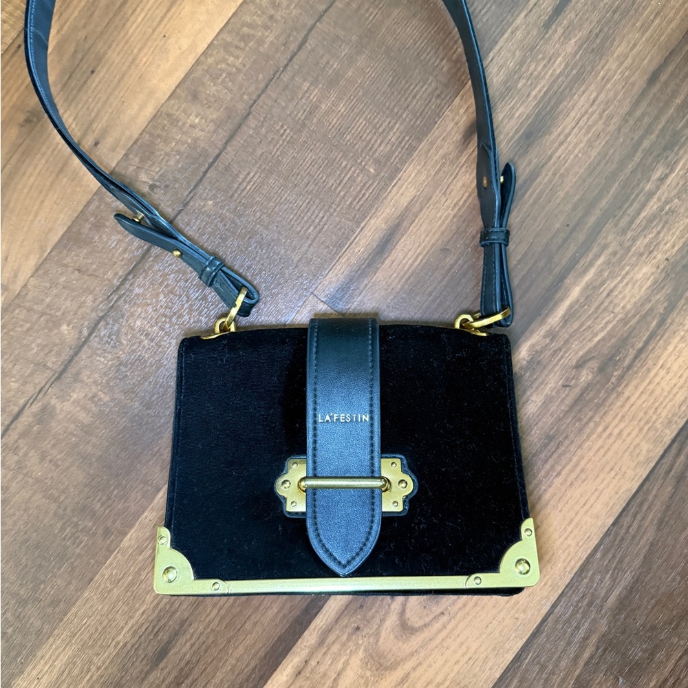 Black and Gold Crossbody Bag